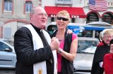 2011 Lourdes Pilgrimage - Archbishop Dolan with Malades (190/267)